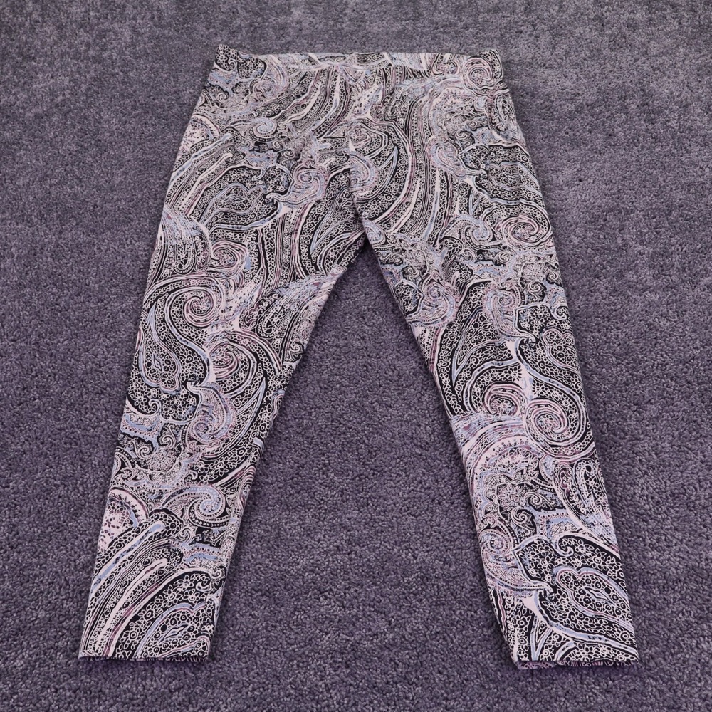 Cato Leggings Womens 18/20W Multicolor Paisley Cotton Stretch Casual